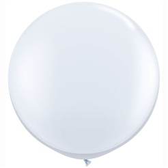 36" Qualatex Latex Balloons (2 Pack) White