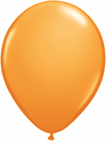 9" Qualatex Latex Balloons ORANGE (100 Per Bag)