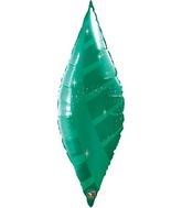 38" Emerald Green Taper Swirl Qualatex Balloon