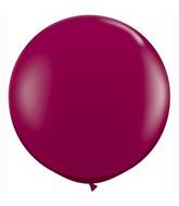 36" Qualatex Latex Balloons (2 Pack) Jewel Sparkling Burgundy