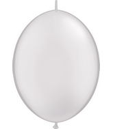 12" Qualatex Latex Balloons Quicklink Pearl White (50 Count)