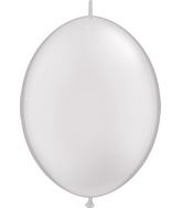 6" Qualatex Latex Balloons Quicklink Pearl White (50 Count)