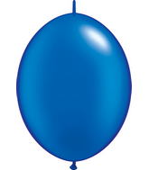 6" Qualatex Latex Balloons Quicklink Pearl Sapphire (50 Count)