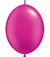 6" Qualatex Latex Balloons Quicklink Pearl Magenta (50 Count)