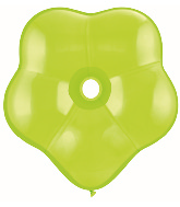 16" Geo Blossom Latex Balloons  (25 Count) Lime Green