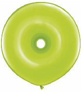 16" Geo Donut Latex Balloons (25 Count) Lime Green