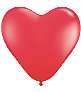 11" Heart Latex balloons (100 Count) Red