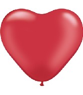 11" Heart Latex balloons (100 Count) Ruby Jewel Red