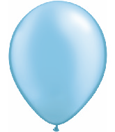 5" Qualatex Latex Balloons Pearl AZURE (100 Per Bag)