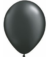5" Qualatex Latex Balloons Pearl ONYX BLACK (100 Per Bag)