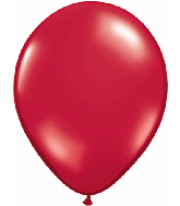 5" Qualatex Latex Balloons Ruby Jewel RED (100 Per Bag)