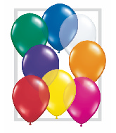 9"  Qualatex Latex Balloons  JEWEL ASSORT      100CT