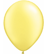 11" Qualatex Latex Balloons Pearl LEMON CHIFFON (100 Per Bag)