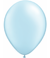 11" Qualatex Latex Balloons 25 Per Bag Pearl Light Blue