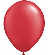11" Qualatex Latex Balloons Pearl RUBY RED (100 Per Bag)