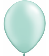 16" Qualatex Latex Balloons Pearl MINT GREEN (50 Per Bag)