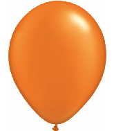 11" Qualatex Latex Balloons (25 Per Bag) Pearl Orange Mandarin Jewel