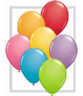 16" Qualatex Latex Balloons FESTIVE Assortment (50 Per Bag)