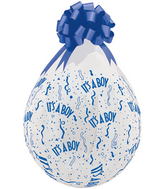 18" Stuffing Balloons It's A Boy-A-Round Clear (25 Count)