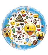 34" Giant Shaped Foil Balloon Emoji Emoticon