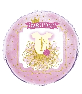 18" Foil Balloon Bulk - Pink & Gold 1st Birthday