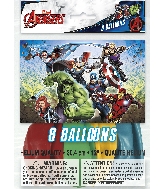 12" 8 Count Latex Balloons - Avengers