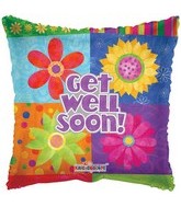 4" Airfill Get Well Floral Blocks