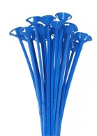 13" One Piece Cup and Balloon Stick-Blue