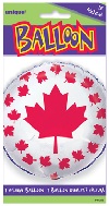 18" Canada Flag Balloon (Sold Packaged Only)