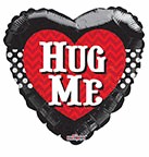 9" Airfill Only Balloon Dots Hug Me