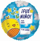 9" Airfill Only Pollito Fue Niño Ho. Graf Balloon (Spanish)
