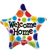 18" Welcome Home Star Polka Dots