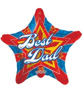 18" BEST DAD STARBURST Balloon