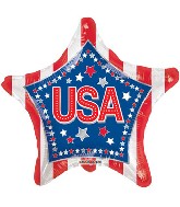 18" USA Stars & Stripes Balloon