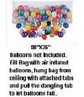 One Time Use 80" X 36" Balloon Drop Net Kit