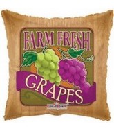 18" Farm Fresh Grapes Mylar Balloon