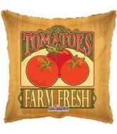 18" Farm Fresh Tomato Mylar Balloon