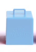 65 gram Cube Balloon Weight: Baby Blue
