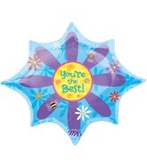 35" You're the Best Starburst Balloon