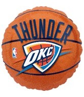 18" NBA Oklahoma City Thunder Basketball Balloon