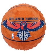 18" NBA Atlanta Hawks Basketball Balloon