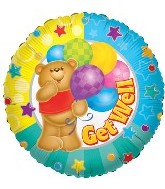 Conver 36 Get Well Bear Foil Balloon