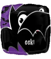 18" Eek Bat Mylar Halloween Balloon