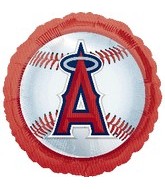 18" MLB LA Angels of Anaheim Baseball Balloon