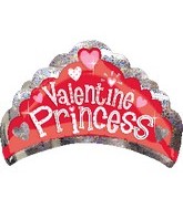 30" Valentine Princess Holographic Crown