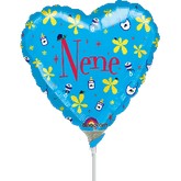 9" Airfill Only Heart Nene Balloon (Spanish)