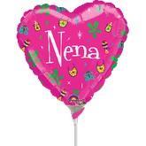 9" Airfill Only Heart Nena Balloon (Spanish)