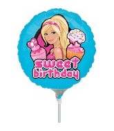 9" Mini Balloon (Airfill Only) Barbie Birthday