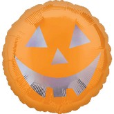 18" Pumpkin Face Sheen Holographic