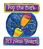 35" Pop The Cork New Year Balloon